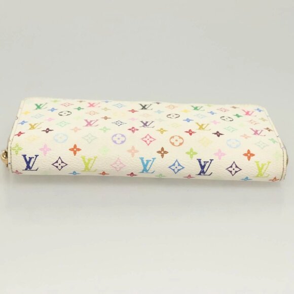 LOUIS VUITTON Monogram Multicolor Zippy Wallet White M60241 LV Auth 128834 - Picture 6 of 15